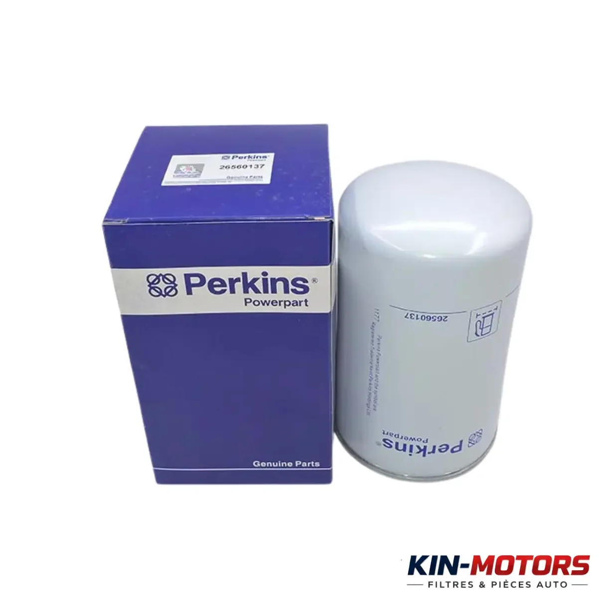Filtre carburant Perkins 26560137 disponible chez Sam Filtres à Kinshasa