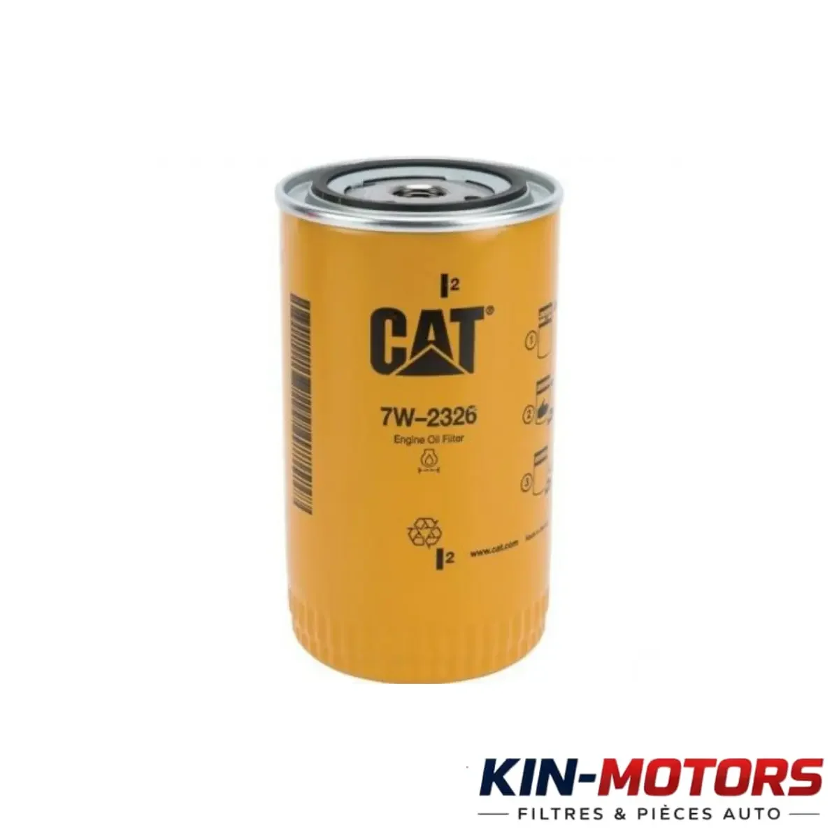 Filtre Huile Caterpillar 7W2326 disponible chez Sam Filtres à Kinshasa