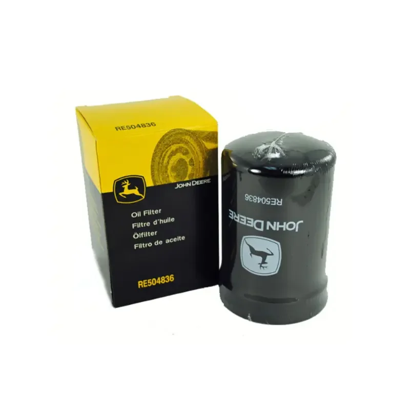Filtre Huile John Deere RE504836 disponible chez Sam Filtres à Kinshasa