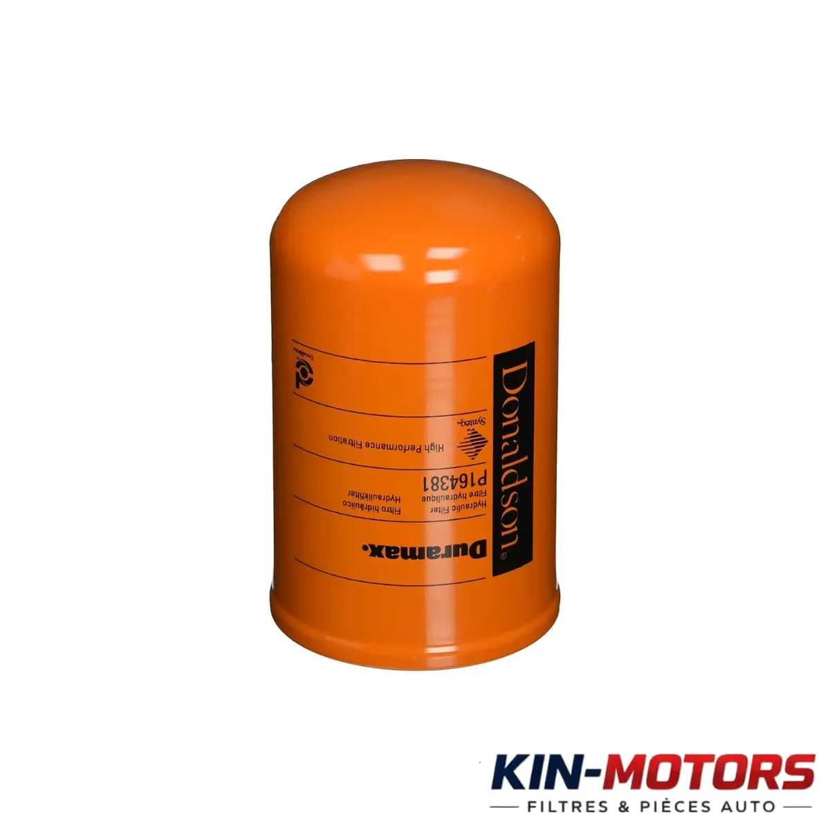 Filtre hydraulique Donaldson P164381 disponible chez Sam Filtres à Kinshasa