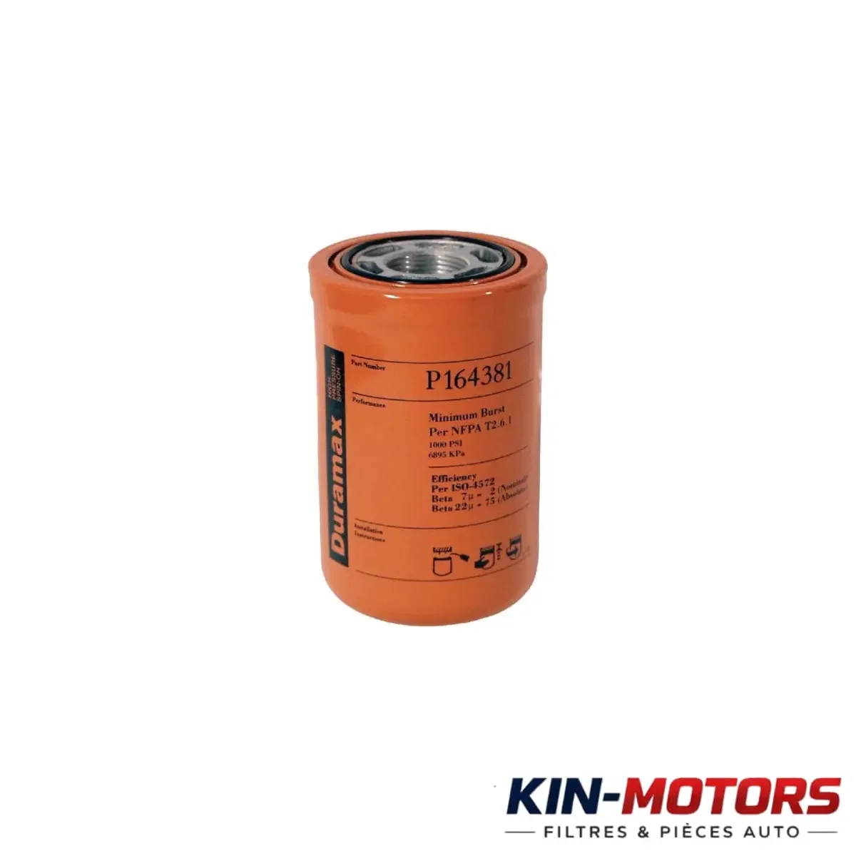Filtre Hydraulique Donalson P164381 disponible chez Sam Filtres à Kinshasa