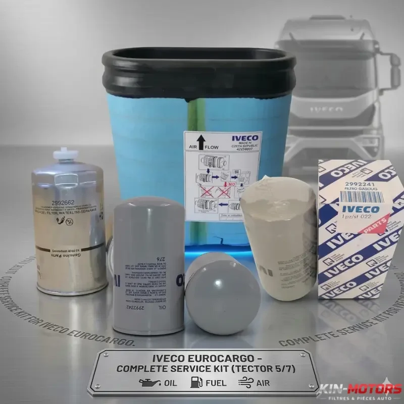 Kit Complet de Filtres pour Iveco Eurocargo disponible chez Sam Filtres à Kinshasa