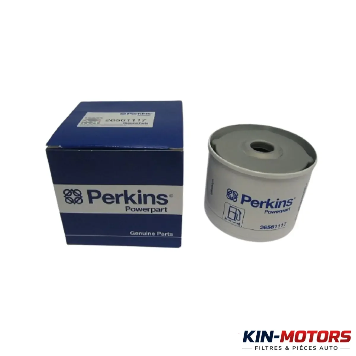 Filtre carburant Perkins 26561117 disponible chez Sam Filtres à Kinshasa